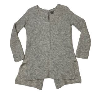 J. Crew Point Sur Open Back Sweater - Gray - XXS